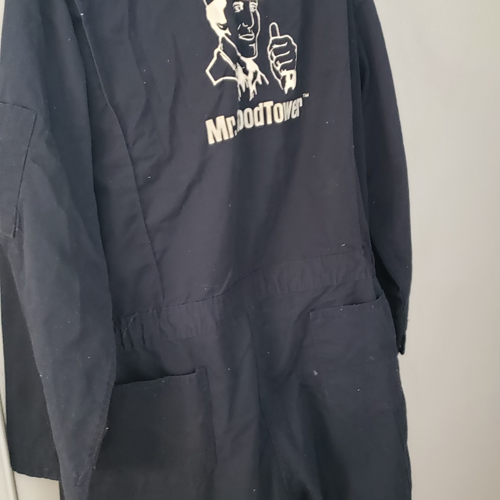 KEY Work Coveralls in Dark Navy with White Logo - Picture 9 of 11